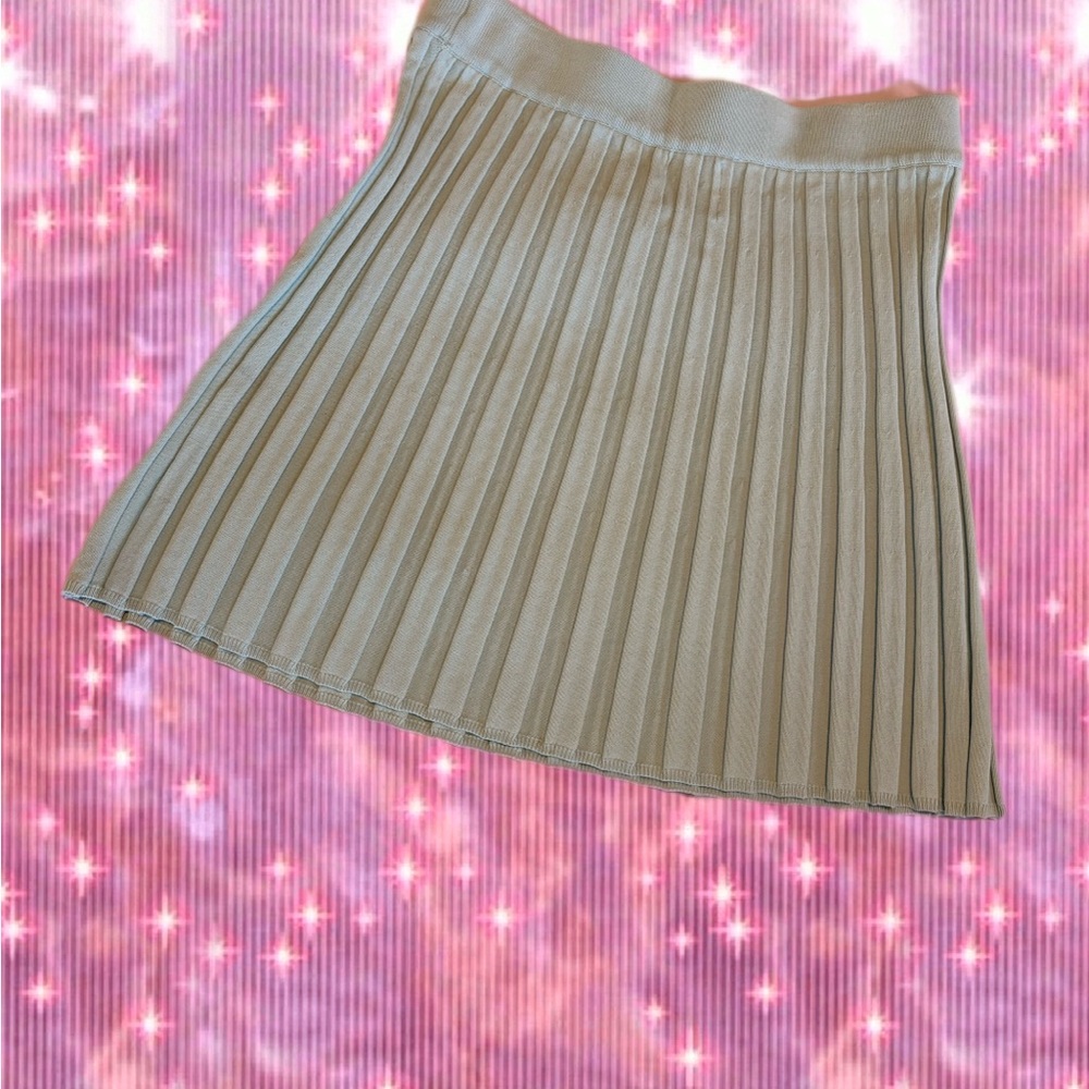 Princess Polly Mint pleated Skirt